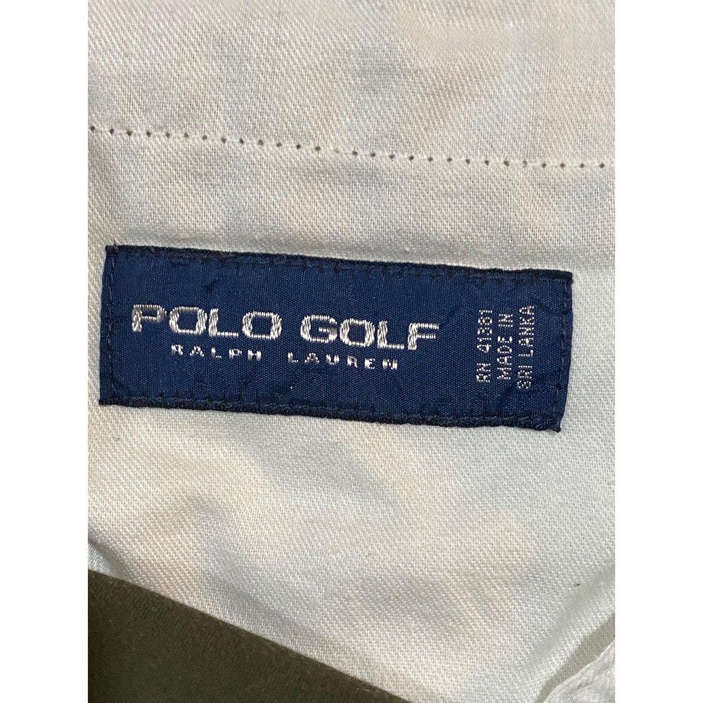 Polo Golf Ralph Lauren Mens 38 Olive Green Chino Shorts Cotton Flat Front - Picture 10 of 10
